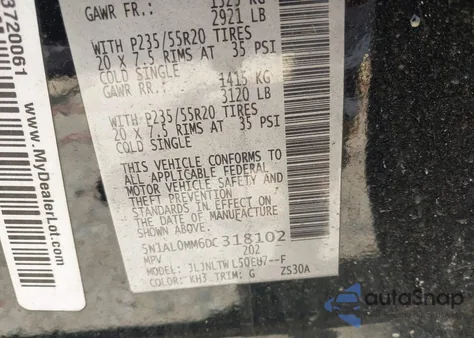 2013 Infiniti Jx35 из США, поврежденный, VIN 5N1AL0MM6DC318102